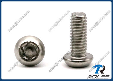 Porcelana Cabeza del botón del acero inoxidable Pin-en el tornillo inalterable Torx de la seguridad proveedor