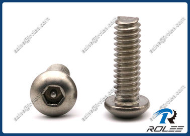 Porcelana 18-8/304/316 cabeza del botón del acero inoxidable Pin-en los tornillos inalterables de la seguridad del hex. proveedor